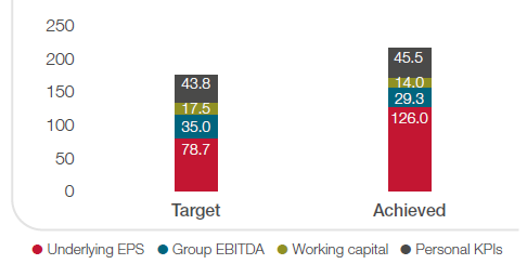 CEO FY22 bonus composition